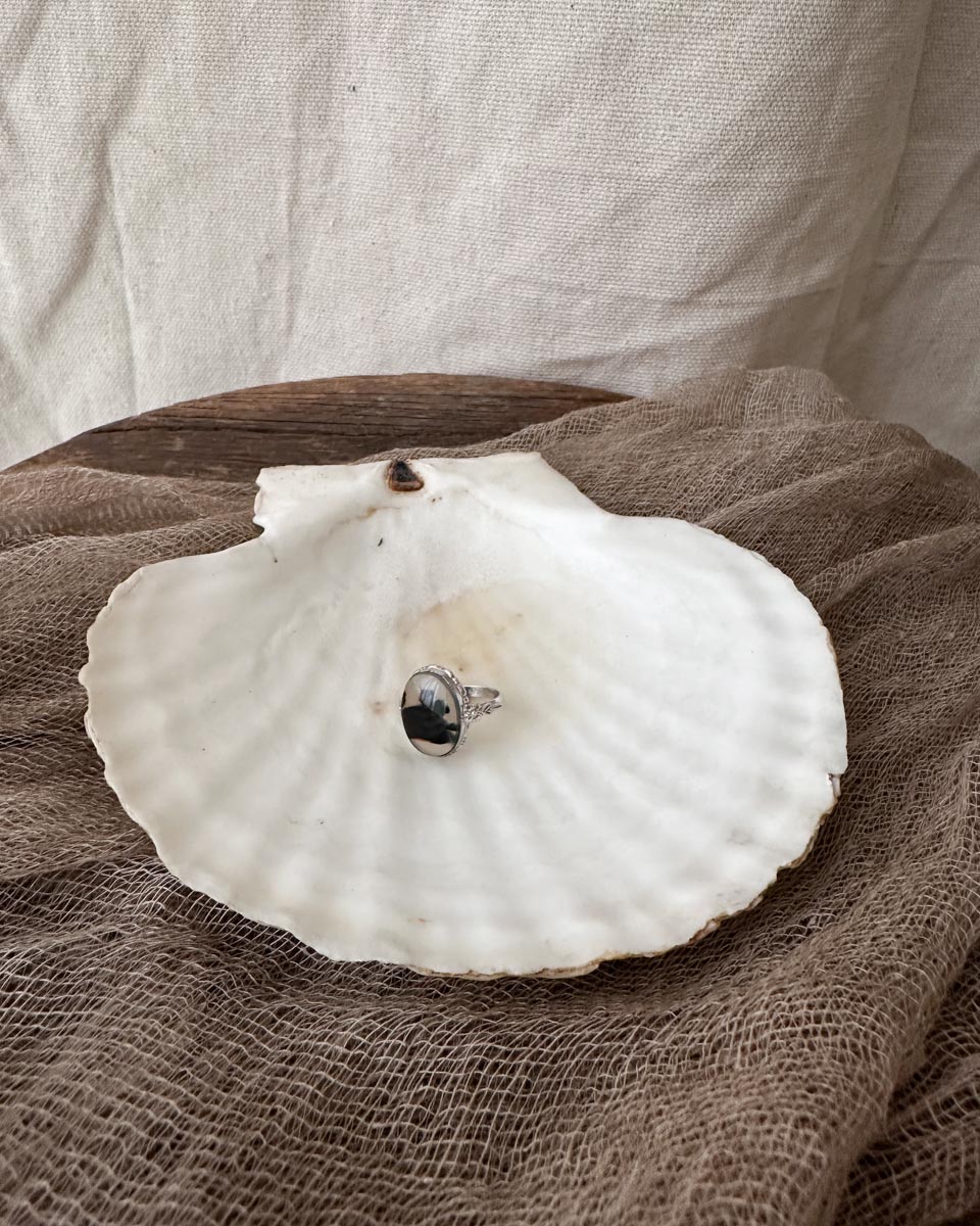 Sterling Silver Agate Ring