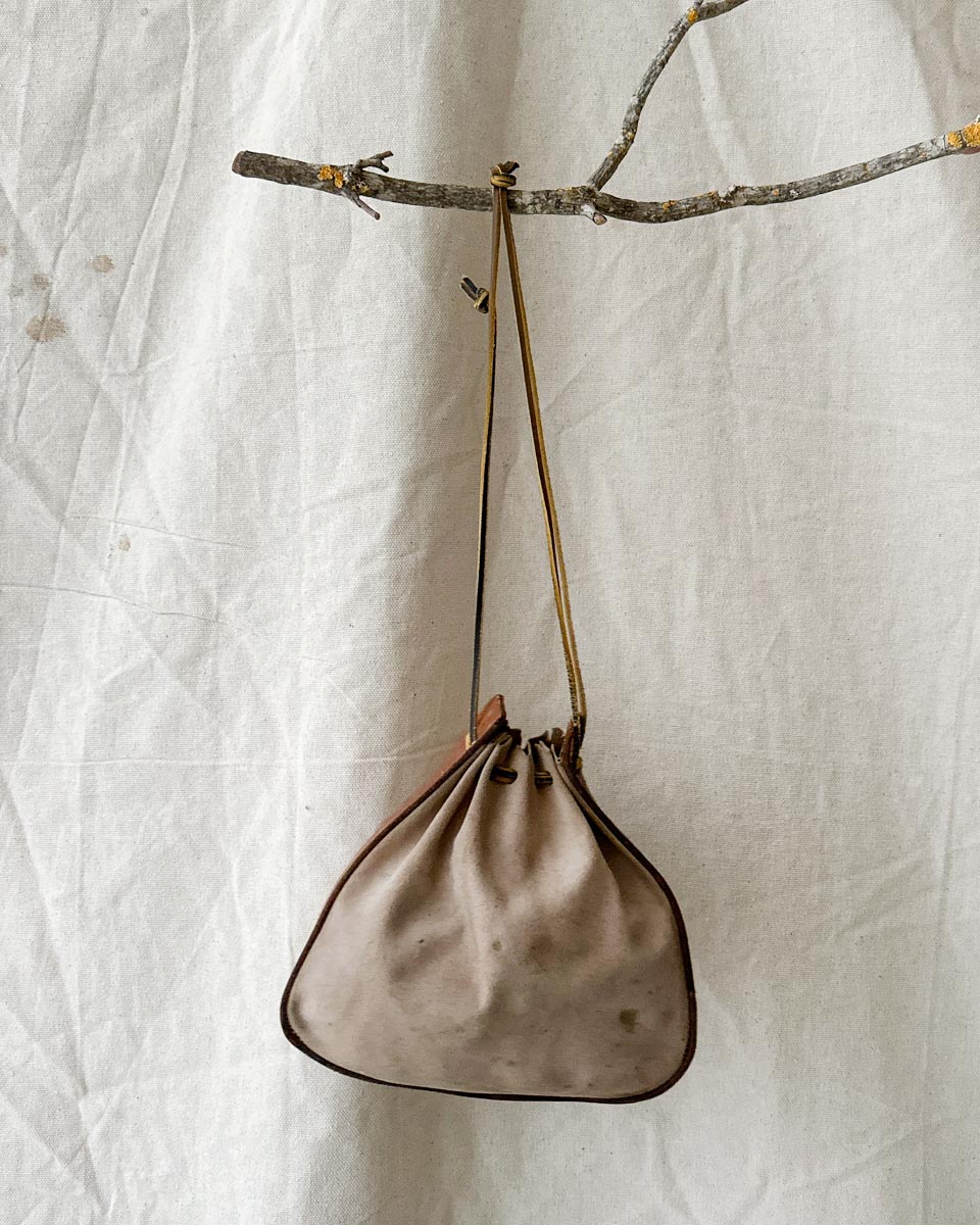 Vintage Tooled Leather Satchel