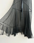 1920s Sheer Black Silk Dress