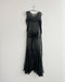 1920s Sheer Black Silk Dress