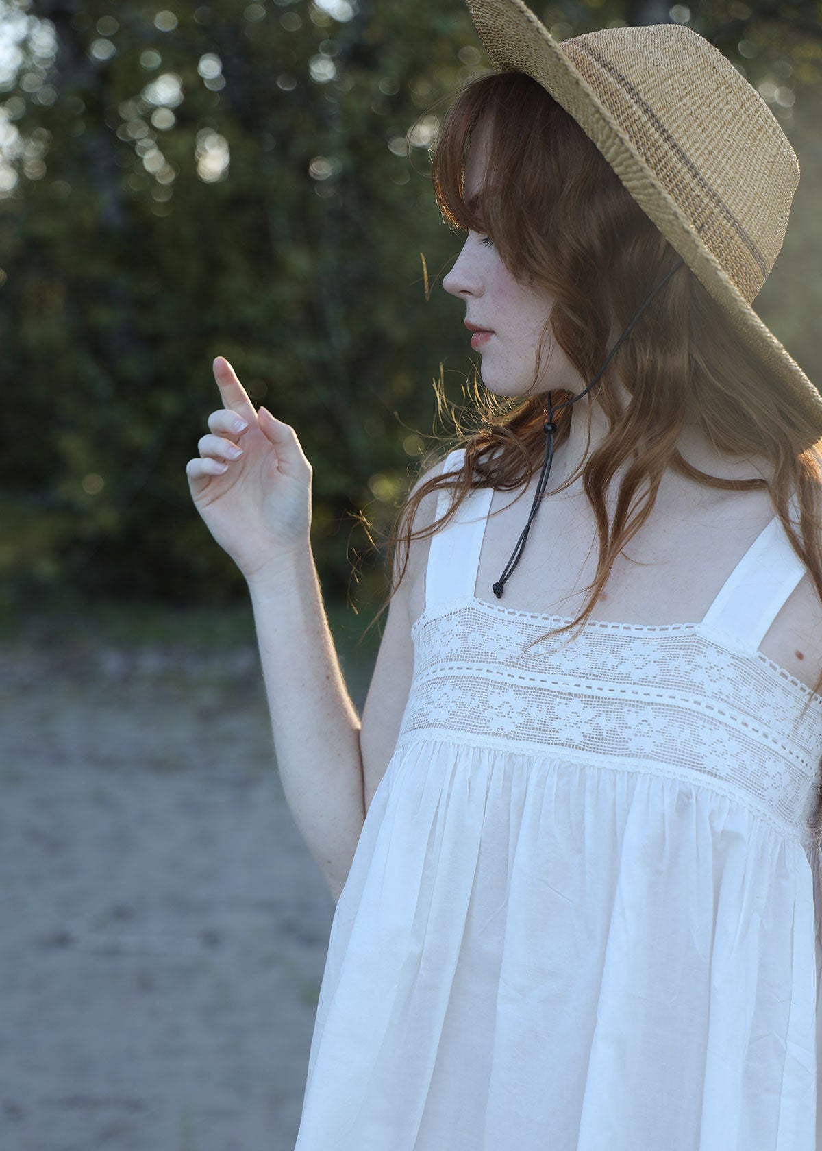 Atèlette - Edwardian Inspired White Cotton Chemise - ODILE - Romantic Slow Fashion Label
