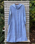 Vintage 1920s Chambray Work Dress