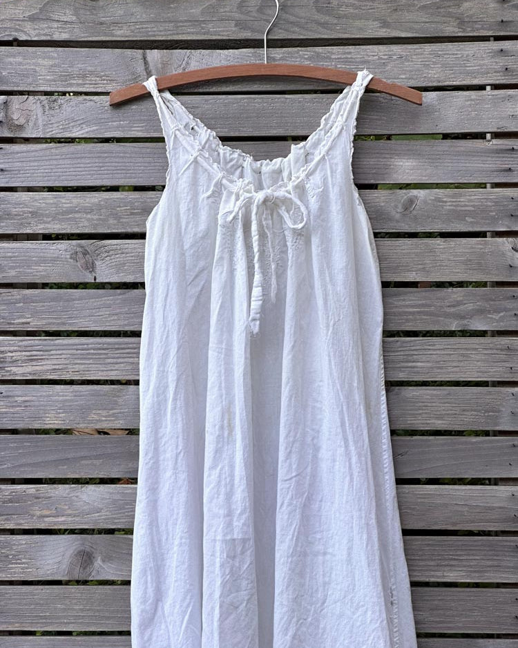 Antique 1920s Cotton Chemise Step-In