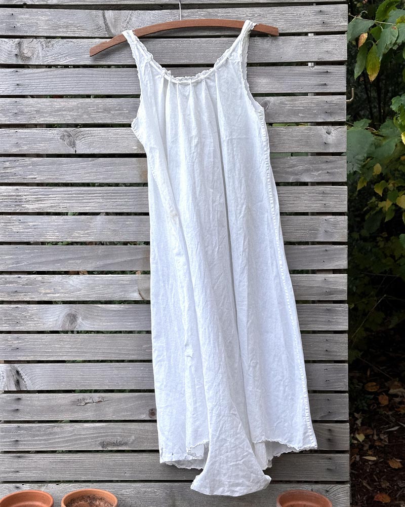 Antique 1920s Cotton Chemise Step-In