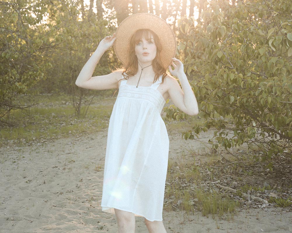 Atlette Edwardian Inspired White Cotton Chemise - Odile - Consciously Crafted 32