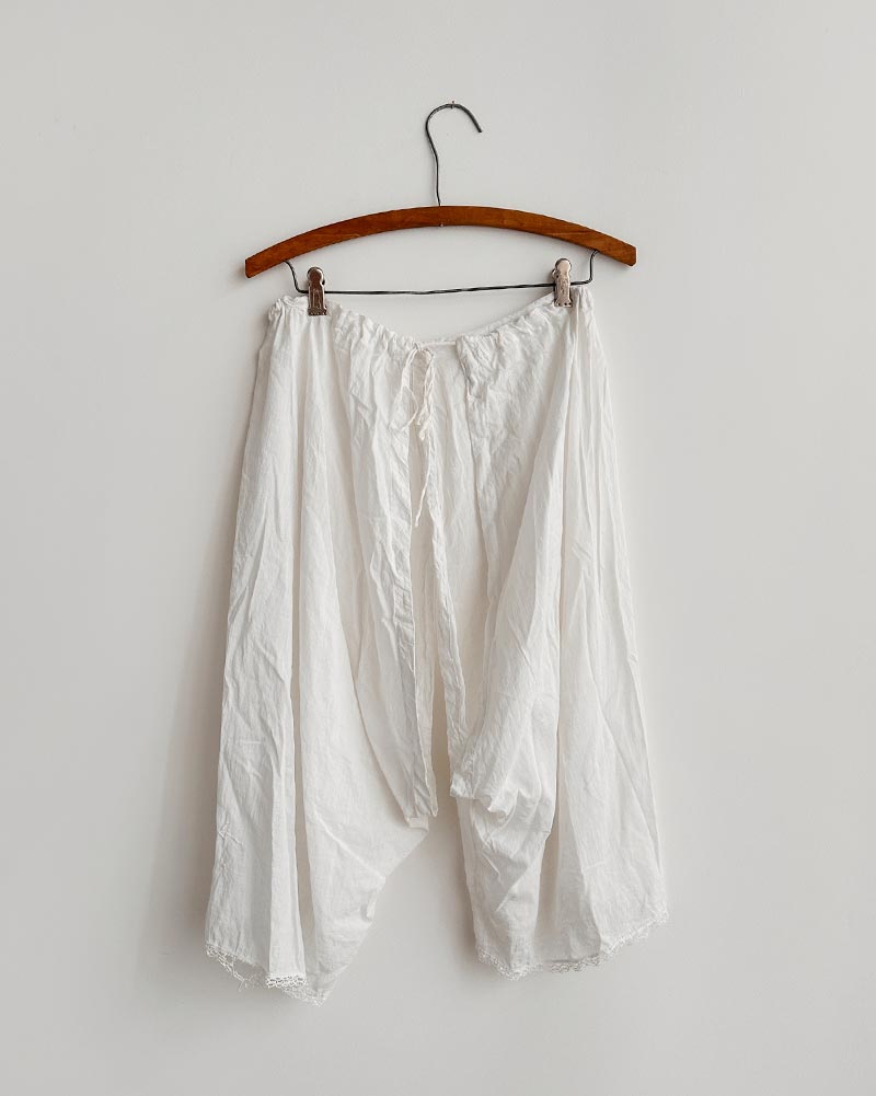 Antique Cotton Embroidered Bloomers