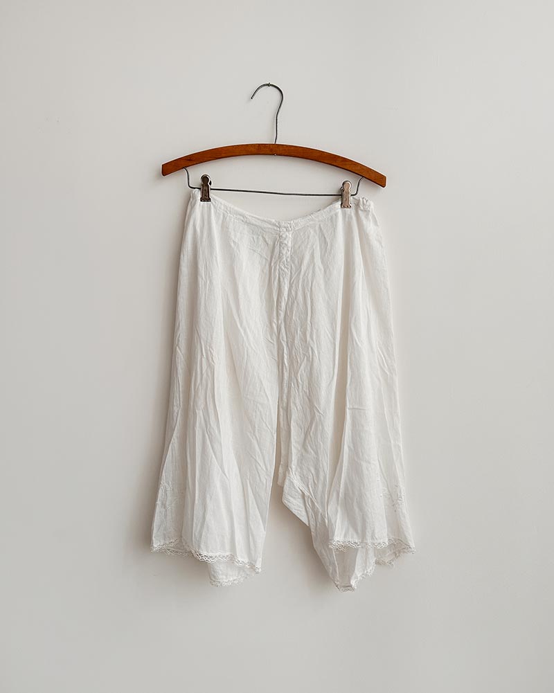 Antique Cotton Embroidered Bloomers