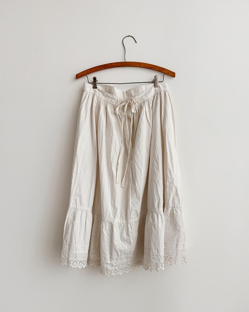 Antique Broderie Anglaise Petticoat