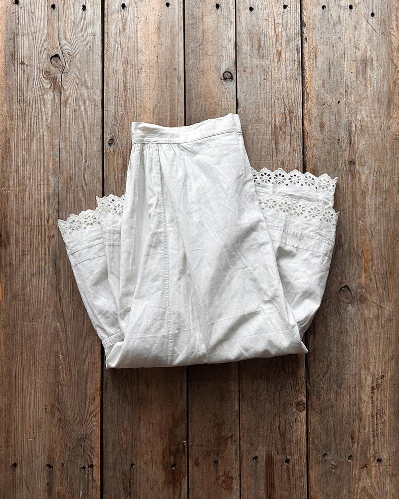 Antique Broderie Anglaise Petticoat