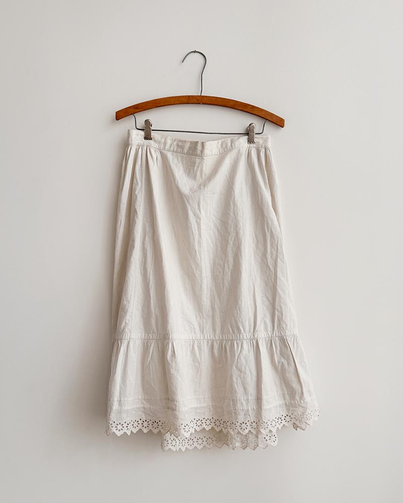 Antique Broderie Anglaise Petticoat