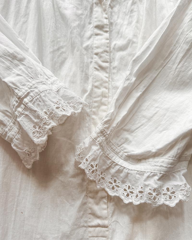 Antique Cotton Pintuck Nightgown
