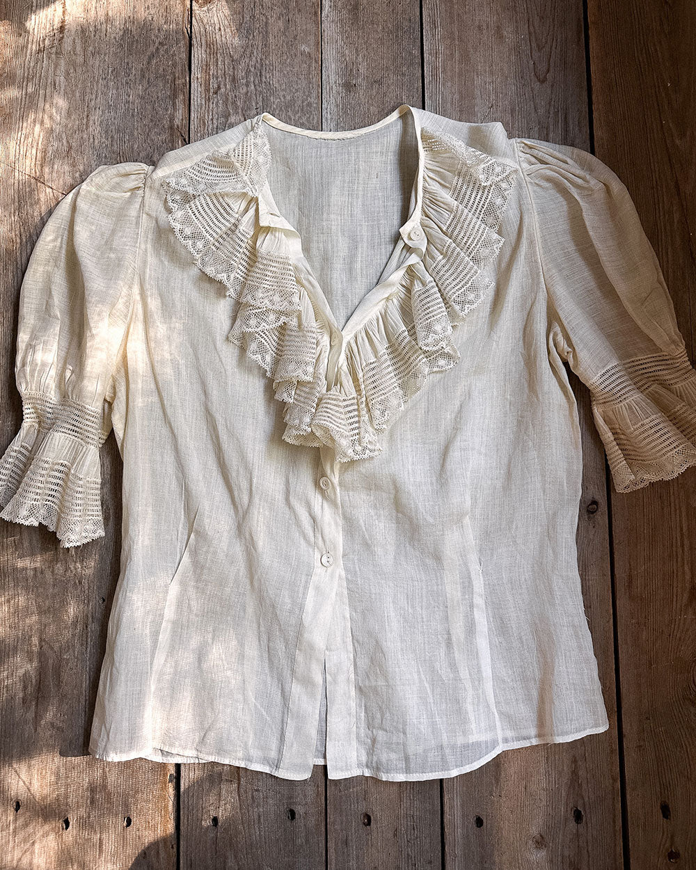 Vintage 1930s Ruffle Blouse