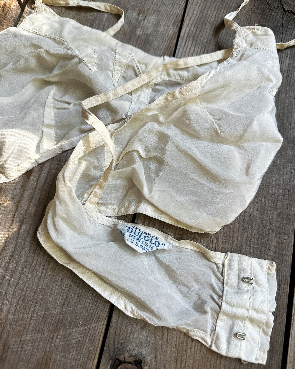 Vintage 1930s Ivory Bralette