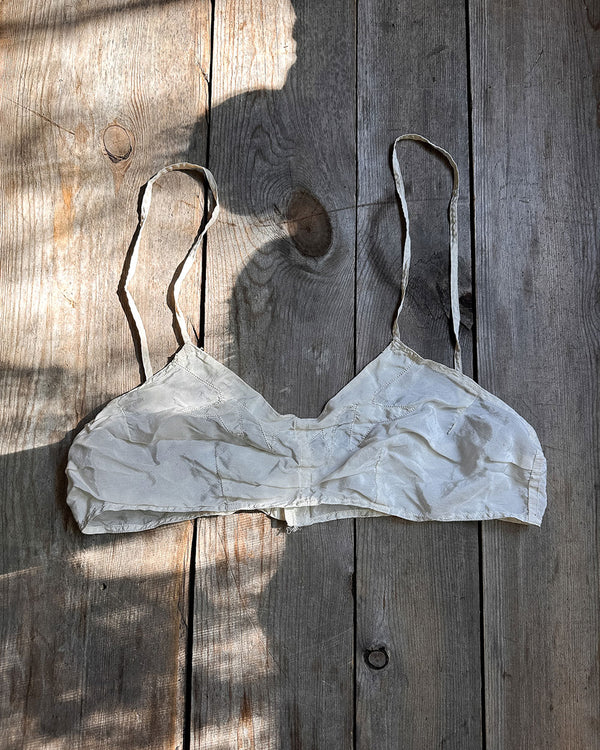 Vintage 1930s Ivory Bralette