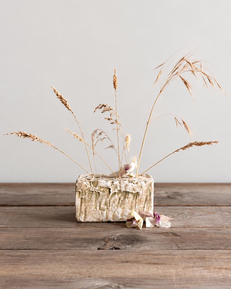 Ceramic Block Bud Vase