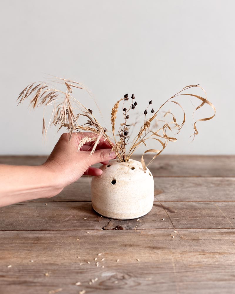 Terracotta Frog Vase