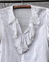 Vintage 1930s Embroidered Ruffle Blouse