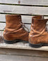 Vintage Two Toned Leather Lace-Up Boots