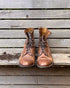 Vintage Two Toned Leather Lace-Up Boots